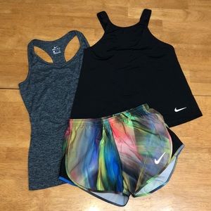 *Bundle of 3!* WOMEN'S NIKE DRI-FIT TANKS AND SHORTS SIZES XS & S